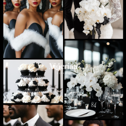 BLACK & WHITE WEDDING COLOUR SCHEME