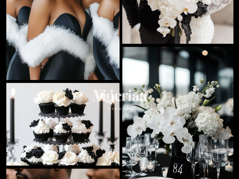 BLACK & WHITE WEDDING COLOUR SCHEME