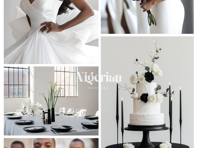 Top Black & White Wedding Theme Ideas Modern Minimalist